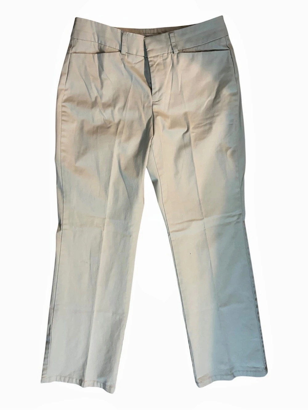 Dockers Womens Metro Ideal Fit Trouser Pants Size 4-P Beige
Straight Leg Mid Ris
